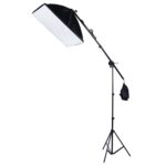 50x70cm Soft SoftBox + 200cm Highthight FOTUCHING LIGHTING STOP STAND + ARM JIB CROSSBAR SOPORTE STUDIO FLOTH LIGHT SET