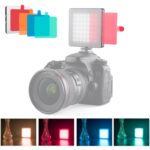YELANGU Luz de relleno portátil para fotografía de teléfono con 49 LED y 6 filtros de color, Fill Light