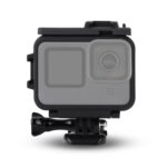 Para GoPro HERO10 Black / HERO9 Funda protectora de montaje en marco de plástico negro con hebilla de base y tornillo largo, Plastic Frame