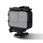 Para GoPro HERO10 Black / HERO9 Funda protectora de montaje en marco de plástico negro con hebilla de base y tornillo largo, Plastic Frame - Imagen 2
