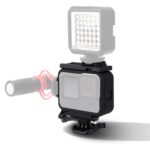 Para GoPro HERO10 Black / HERO9 Funda protectora de montaje en marco de plástico negro con hebilla de base y tornillo largo, Plastic Frame - Imagen 4