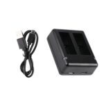 Cargador de Baterías Dual USB con Cable y Luz Indicadora para GoPro HERO9 Black / HERO10 Black, For GoPro HERO9 Black - Imagen 2