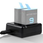 Cargador de Baterías Dual USB con Cable y Luz Indicadora para GoPro HERO9 Black / HERO10 Black, For GoPro HERO9 Black - Imagen 4
