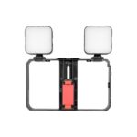 YELANGU PC201 YLG1801A Vlogging Transmisión en vivo LED Selfie Light Smartphone Video Rig Mango Estabilizador Kits de soporte de plástico - Imagen 2