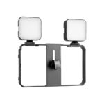 YELANGU PC201 YLG1801A Vlogging Transmisión en vivo LED Selfie Light Smartphone Video Rig Mango Estabilizador Kits de soporte de plástico - Imagen 4