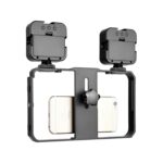 YELANGU PC201 YLG1801A Vlogging Transmisión en vivo LED Selfie Light Smartphone Video Rig Mango Estabilizador Kits de soporte de plástico - Imagen 5