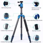TRIOPO Oubao C-608S Trípode de fibra de carbono portátil ajustable con rótula para cámara SLR - Imagen 5