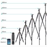 Trípode de fibra de carbono portátil ajustable TRIOPO 853 con rótula D2-A para cámara SLR - Imagen 3