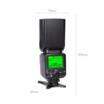 Parpadea, Triopo TR-666 2000mAh 2.4G Flash Speedlite de modo TTL dual inalámbrico para cámaras Canon / Nikon DSLR - Imagen 2