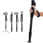 BEXIN P285-A Soporte monopié de aleación de aluminio para cámara DSLR portátil de viaje al aire libre, P285-A