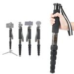 BEXIN P306C Soporte monopié de fibra de carbono para cámara DSLR portátil de viaje al aire libre, P306C