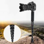 BEXIN P308D Soporte monopié de aleación de aluminio para cámara DSLR portátil de viaje al aire libre, P308D