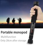 BEXIN P308D Soporte monopié de aleación de aluminio para cámara DSLR portátil de viaje al aire libre, P308D - Imagen 2