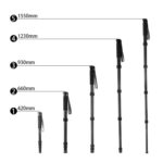 BEXIN P285-C Soporte monopié de fibra de carbono para cámara DSLR portátil de viaje al aire libre, P285-C - Imagen 4