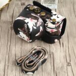 Funda para cámara de cuero PU con estampado de flores para Sony A6000 / A6300 / A6400 / Nex 6
