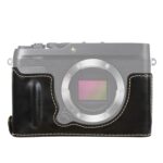 Base de media caja para cámara de cuero PU con rosca de 1/4 de pulgada para FUJIFILM XE4, For FUJIFILM XE4