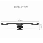 YELANGU A641 Zapata fría a adaptador de montaje de zapata fría dual Soporte de extensión de aleación de aluminio, Cold Shoe to Dual Cold Shoe - Imagen 4