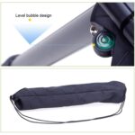 YUNTENG VCT-680RM Soporte de trípode de aleación de aluminio con patas plegables de 4 secciones con cabezal de trípode tridimensional para cámara DSLR y digital, altura ajustable: 46-138 cm, VCT-680RM - Imagen 5