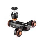 YELANGU L4X-BC Rueda para cámara Dolly II Deslizador de Pista eléctrica Polea de Video de 3 Ruedas Carro rodante con Cabeza esférica, Carga: 3 kg, L4X-BC - Imagen 2