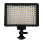 HD-160 Luz blanca LED Luz de video en la cámara Fotografía Iluminación Luz de relleno para cámara Canon, Nikon, DSLR con 3 placas de filtro - Imagen 2