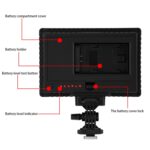 HD-160 Luz blanca LED Luz de video en la cámara Fotografía Iluminación Luz de relleno para cámara Canon, Nikon, DSLR con 3 placas de filtro - Imagen 4