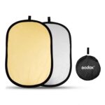 GODOX FT01 2 en 1 Tablero de reflector plegable de oro / plata ovalado, Tamaño: 90 x 120 cm