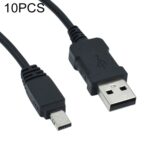 10 PCS Cable de carga de carga de la cámara USB 3.0 de 12 PCS para CASIO TR150 / ZR1200 / ZR1500, Longitud: 1.0m