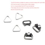 10 PCS Bexin ZH-TQ Cámara Strap Strap Split Triangle Anillo Gancho con Soporte - Imagen 3