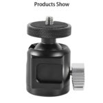 Adaptador de trípode de zapata fría de aleación de aluminio BEXIN HK25 con cabezal esférico, HK25 - Imagen 2