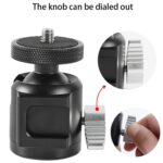 Adaptador de trípode de zapata fría de aleación de aluminio BEXIN HK25 con cabezal esférico, HK25 - Imagen 3