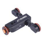 YELANGU L4X Rueda de cámara Dolly II Control deslizante de pista eléctrico Polea de video de 3 ruedas Carro rodante con control remoto para cámaras DSLR / DV domésticas, GoPro, teléfonos inteligentes, carga: 3 kg - Imagen 3