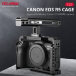 YELANGU C22 YLG0334B Estabilizador de jaula para cámara de vídeo con mango para Canon EOS R5/R6, YLG0334B - Imagen 5