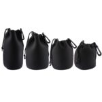 4 PCS Neopreno SLR Lente de cámara Bolsa de transporte Bolsa con mosquetón, Tamaño: 10x22cm, 10x14cm, 10x18cm, 8x10cm - Imagen 2