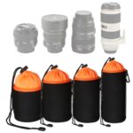 Bolsa de lente de cámara SLR 4 en 1, bolsa de lente Micro individual, bolsa interior de bilis, funda protectora impermeable más terciopelo grueso, 4 in 1 - Imagen 3