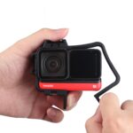 Caja protectora de montaje en marco de plástico con adaptador de Base de trípode, tornillo largo y Base de zapata fría para Insta360 One R, Cold Shoe Frame - Imagen 4