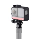 Caja protectora de montaje en marco de plástico con adaptador de Base de trípode, tornillo largo y Base de zapata fría para Insta360 One R, Cold Shoe Frame - Imagen 5