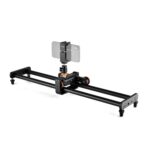 Yelangu L60E 60cm Slide Rail Track + L4 Video de 3 ruedas Dolly con sujeción de teléfono y cabezal - Imagen 2