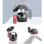 Yelangu L60E 60cm Slide Rail Track + L4 Video de 3 ruedas Dolly con PC142 Phone Clamp & Ballhead - Imagen 4
