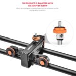 Yelangu L60E 60cm Slide Rail Track + L4 Video de 3 ruedas Dolly con PC142 Phone Clamp & Ballhead - Imagen 5
