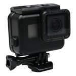 2 en 1 para GoPro HERO6 /5 Cubierta trasera de pantalla táctil + Funda protectora impermeable de 45 m (es necesario desmontar la lente cuando está instalada) con hebilla de montaje básico y tornillo de avance, Need to Disassemble Lens