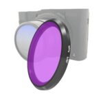 Filtro de lente de color JSR para Panasonic LUMIX LX10, Purple Filter