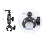 Versión extendida 360 Rotación Cámara de Acción Ajustable Abrazadera Alicate Base Titular, Extended Version Plier Base Holder - Imagen 3