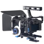 YELANGU YLG1105A Kit de estabilizador de jaula de cámara de video con mango con caja mate y enfoque de seguimiento para Panasonic Lumix DMC-GH4 y G7 / Sony A7 y A7S y A7R y A7RII y A7SII - Imagen 3