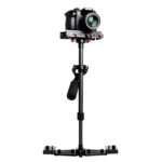 YELANGU YLG0107K 40-67cm Aluminio de aviación + Estabilizador de mano Steadicam profesional de fibra de carbono para cámara DSLR DV
