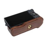 Base de media caja para cámara de cuero PU con rosca de 1/4 de pulgada para Canon G7 X Mark III / G7 X3, For Canon G7 X Mark III - Imagen 5
