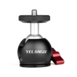 YELANGU Adaptador de cabeza de bola de trípode de metal panorámico de 360 ​​grados para Dolly Car, Ball Head Adapter