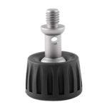 BEXIN GSF37-S Trípode 3/8 pulgadas Puntas de pie de acero inoxidable Almohadilla de pie de plástico