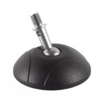 BEXIN GSF68-S Trípode 3/8 pulgadas Puntas de pie de acero inoxidable Almohadilla de pie de plástico