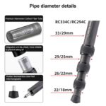 Trípode de cámara de fibra de carbono plegable portátil BEXIN RC294 - Imagen 4
