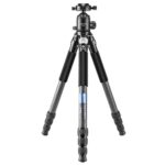 Trípode de cámara de fibra de carbono plegable portátil BEXIN RC294 con cabezal de bola panorámico K44